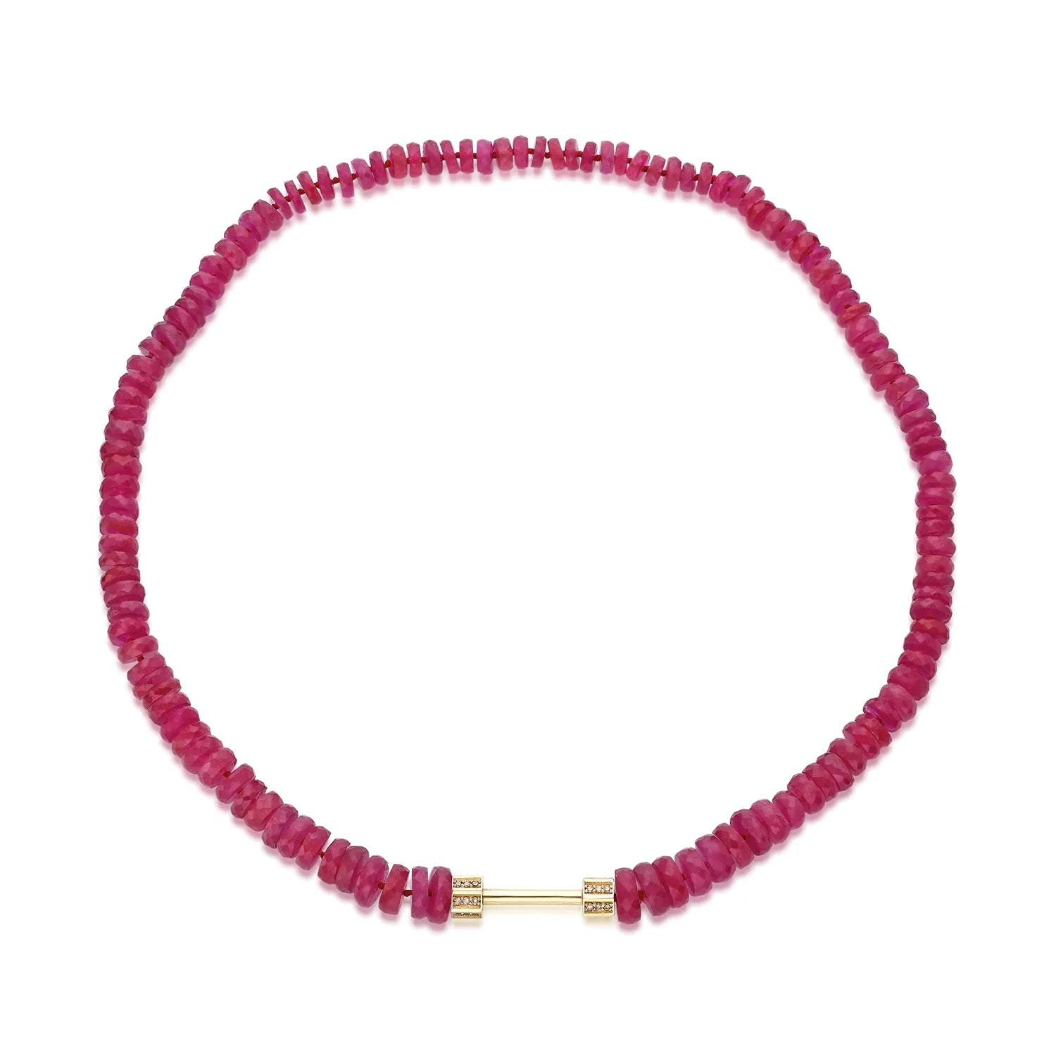 Bosfor Natural Ruby Strand Necklace