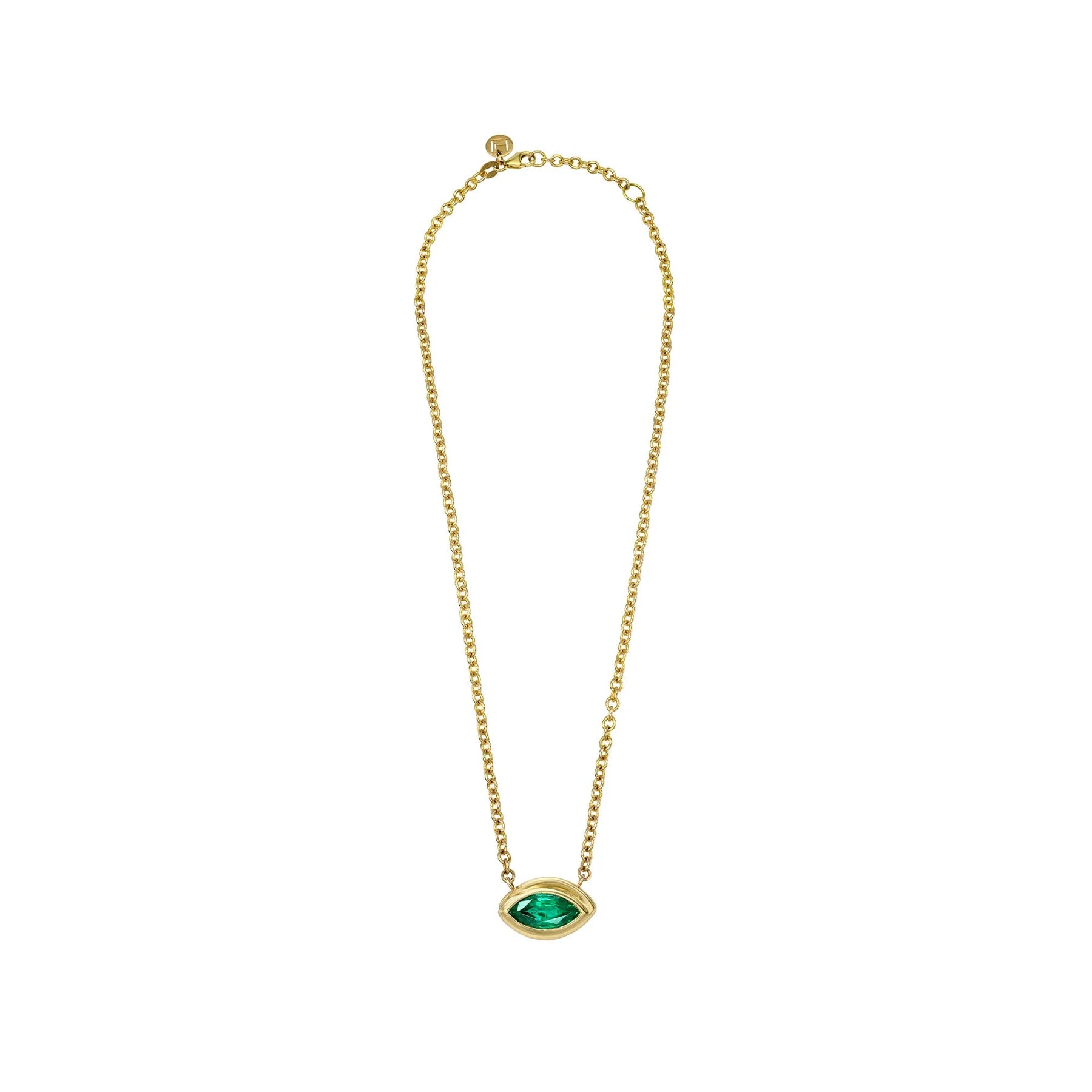 Angel Eye Emerald Necklace
