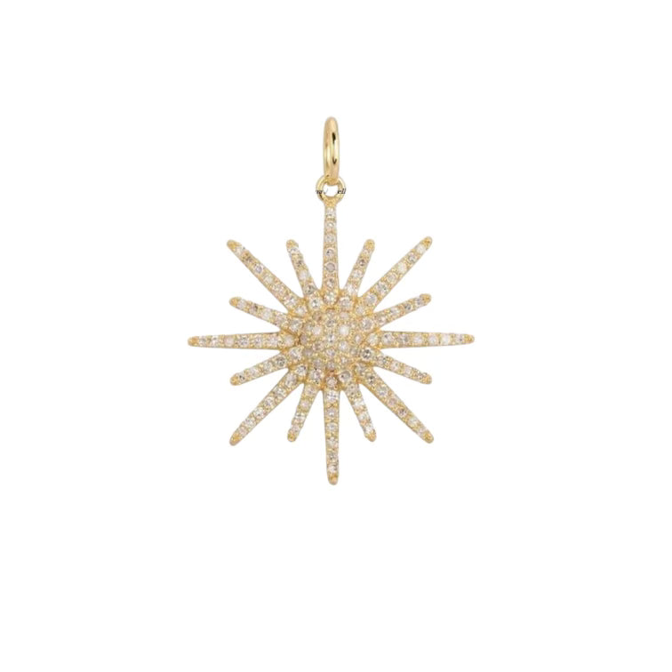Diamond Sunburst Pendant
