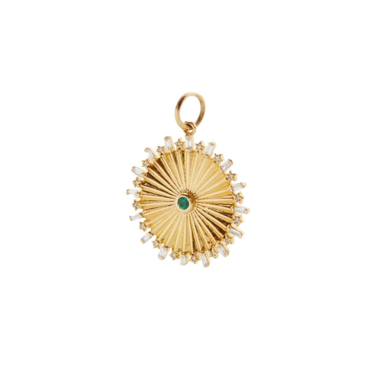 Diamond & Emerald Charm