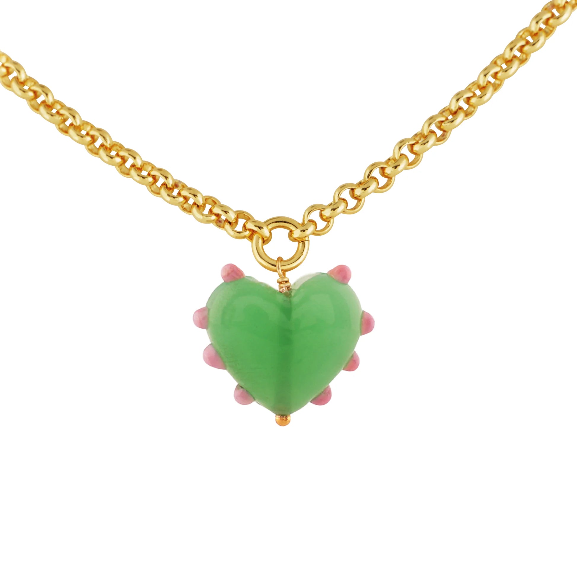 XL Milagros Heart Belcher Chain Necklace