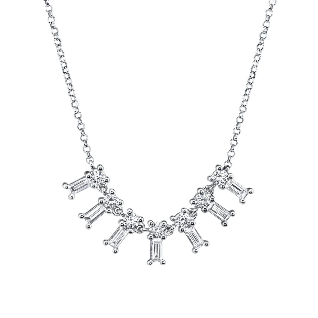 Baguette Dangle Necklace