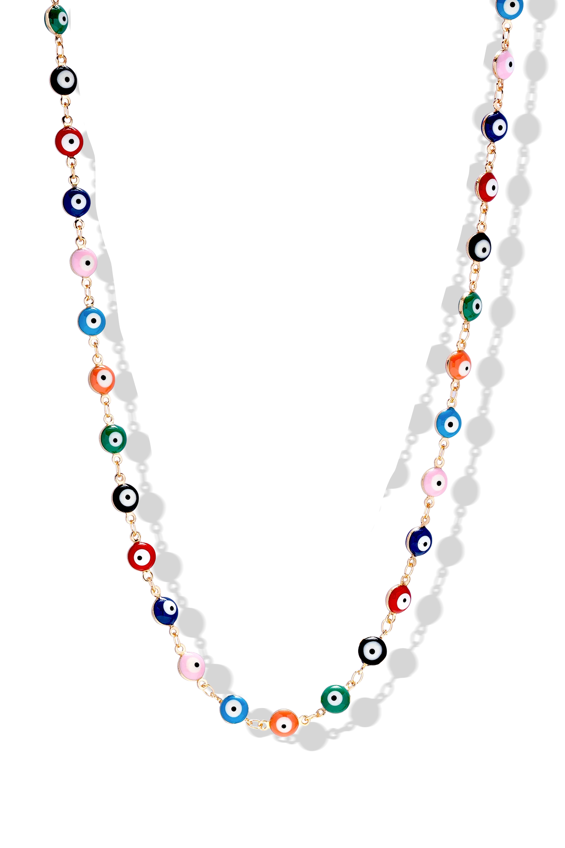 Rainbow Evil Eye Necklace