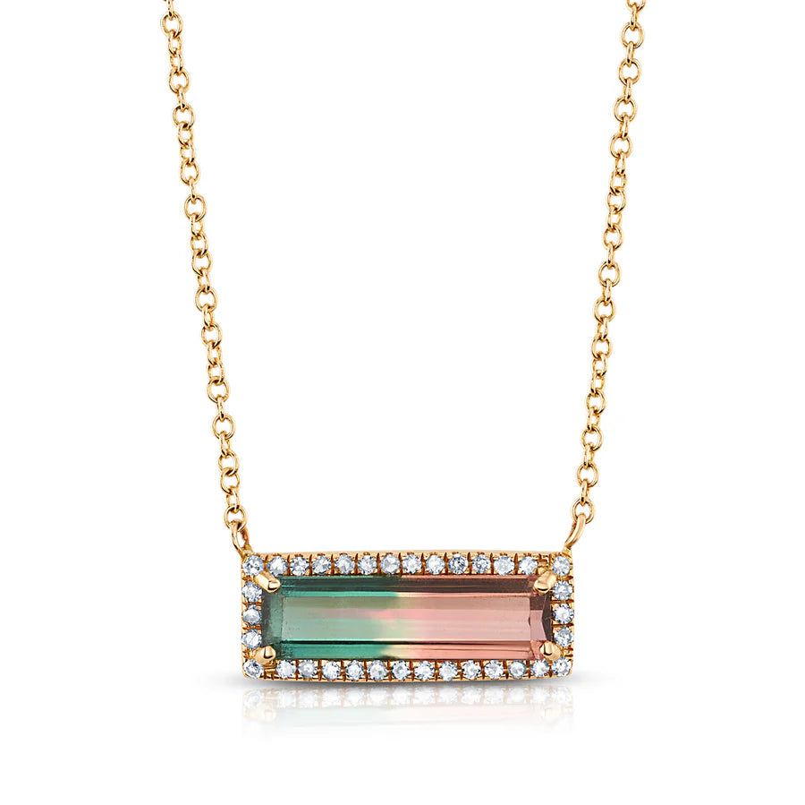 Ravishing Diamond & Tourmaline Necklace