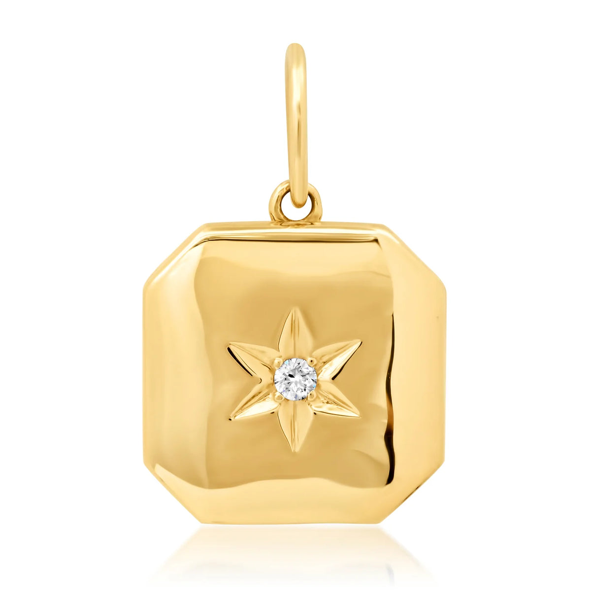 Square Star Charm - Diamond