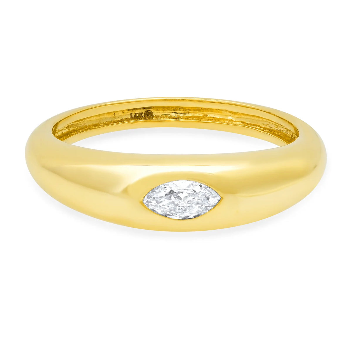 Embedded Marquise Diamond Ring