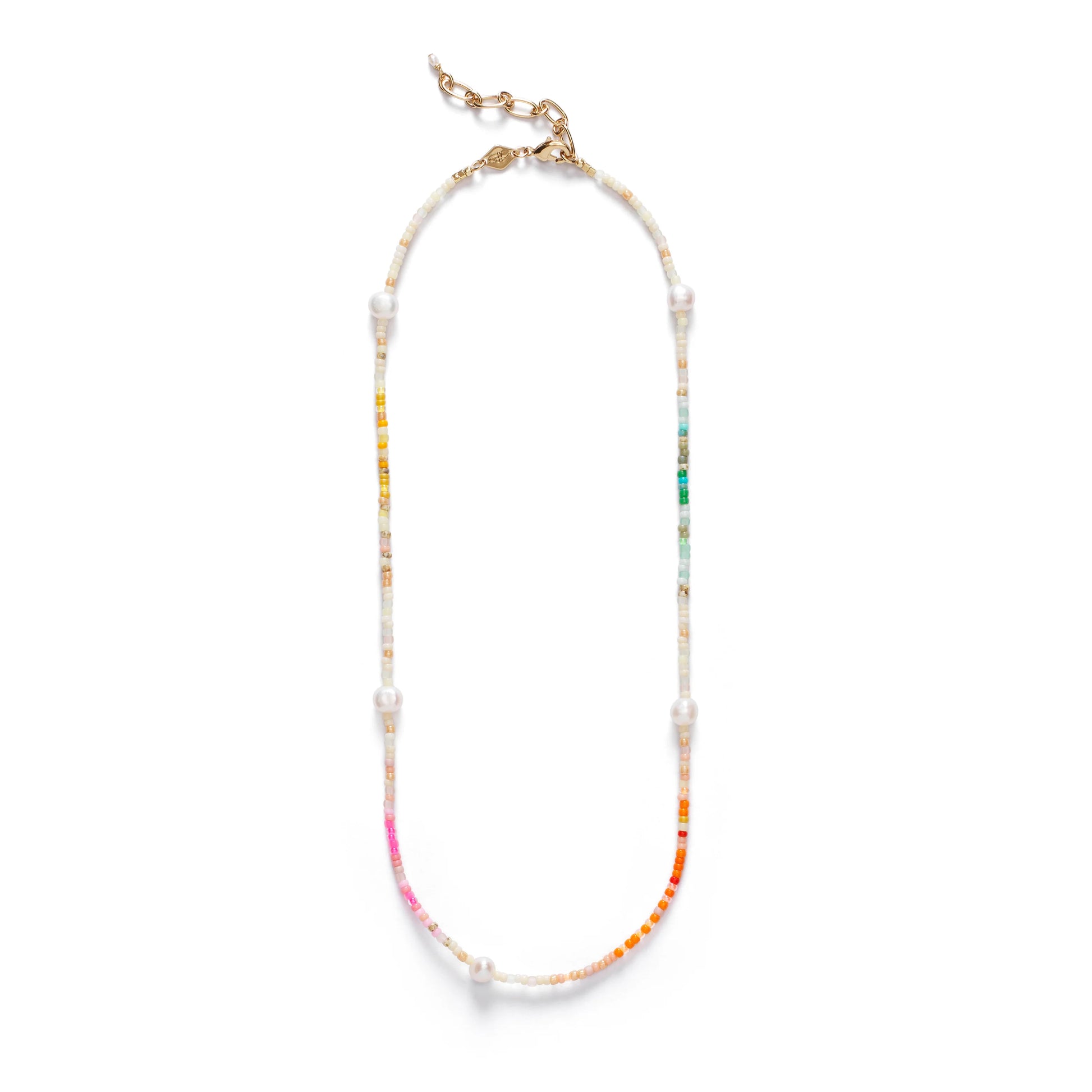 Rainbow Nomad Necklace - Gold