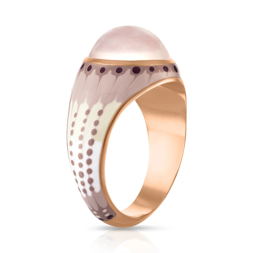Mood Orb Ring - Pink Chalcedony