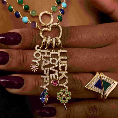 "Happy" Mantra Pendant