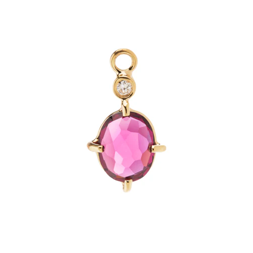 Alice Charm with Rhodolite