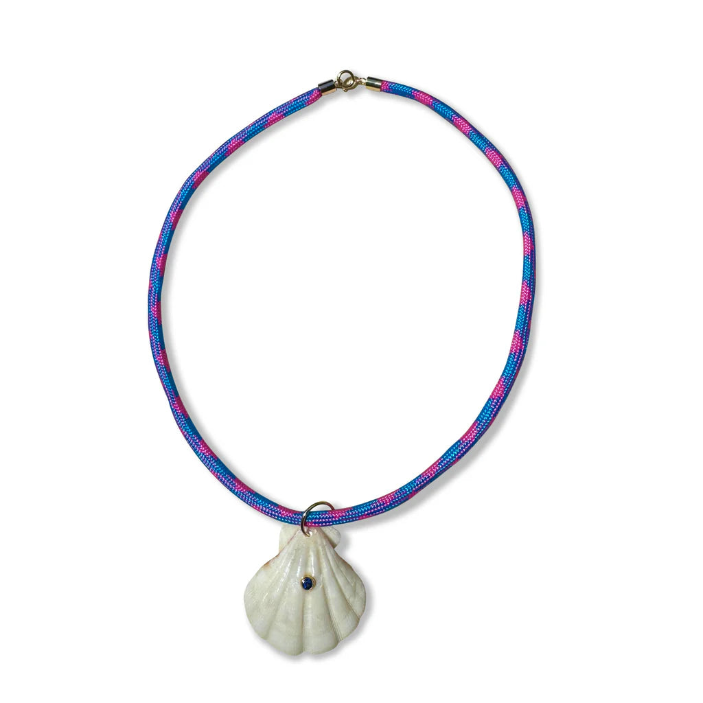Pink and Blue Paracord Necklace