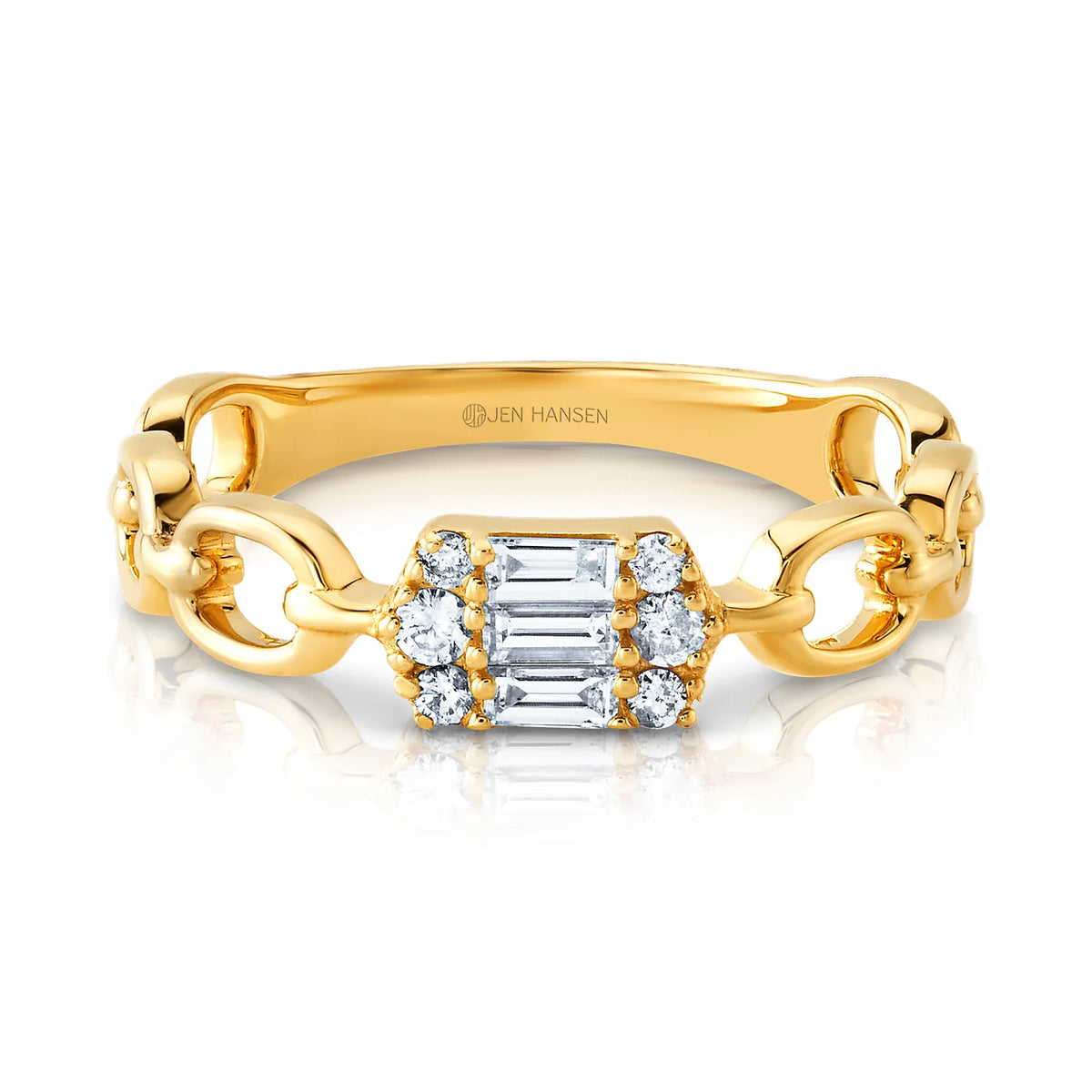 Elegant Diamond Baguette Ring