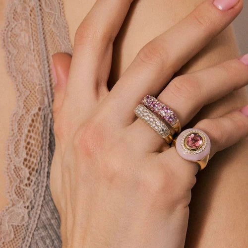 SPARKLE Stack Ring - Pink