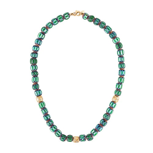 Celestial Trade Beads - Round Green Beads