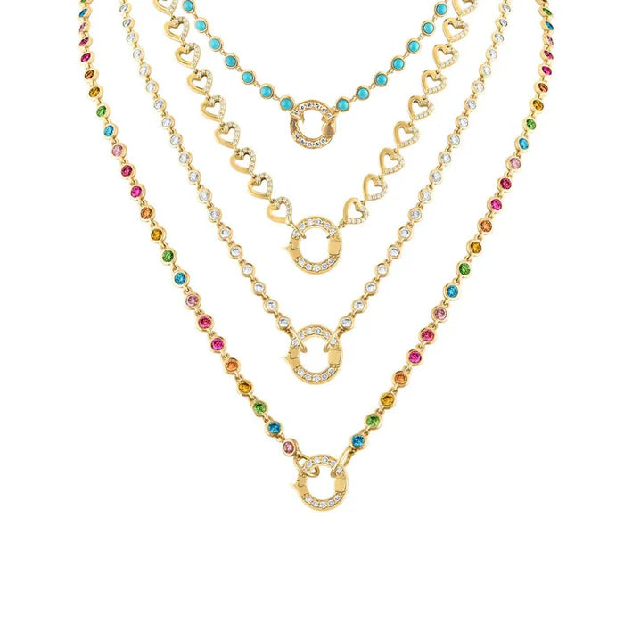 Diamond Bezel Closure Necklace