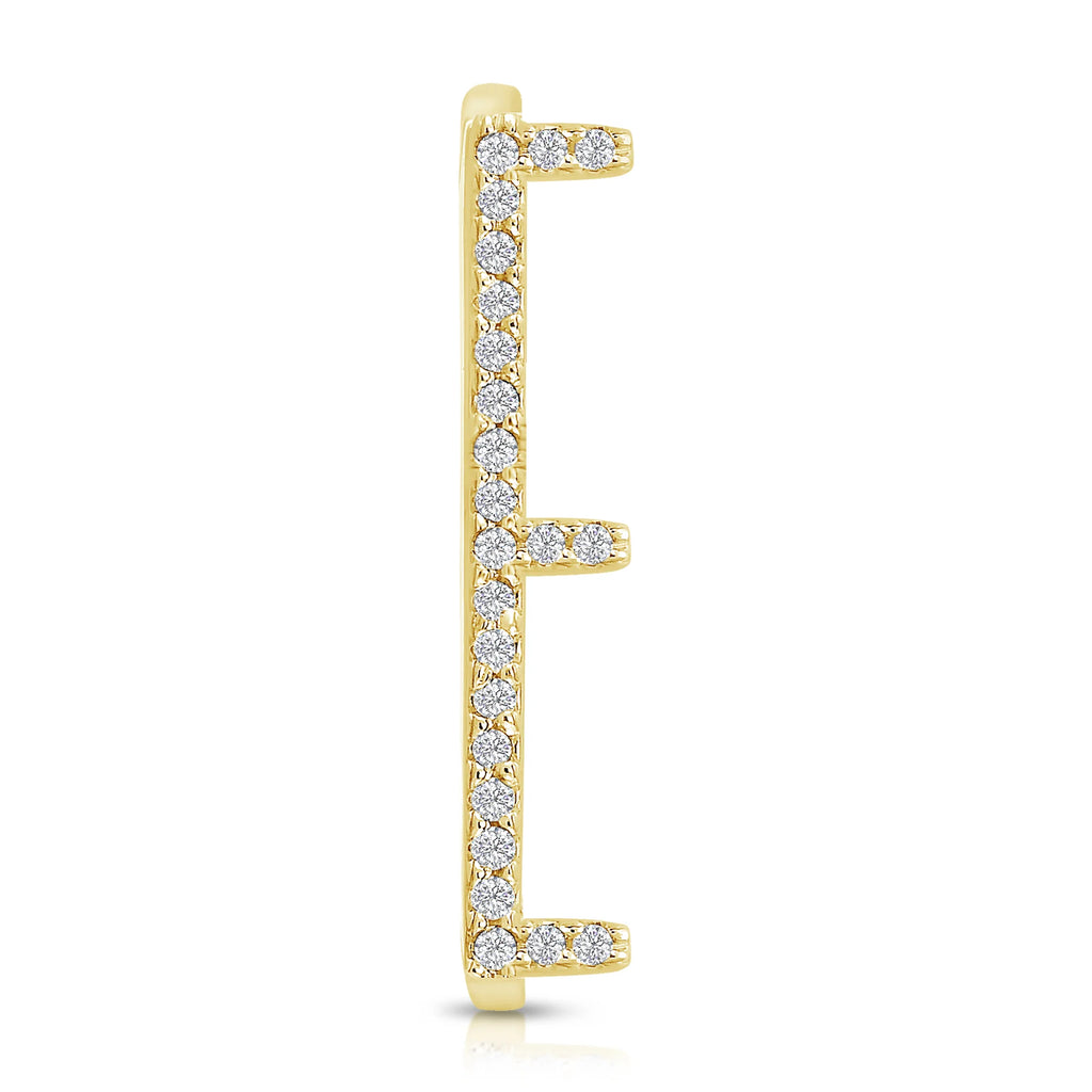 Signature 14K Yellow Gold & Diamond Letter Rings