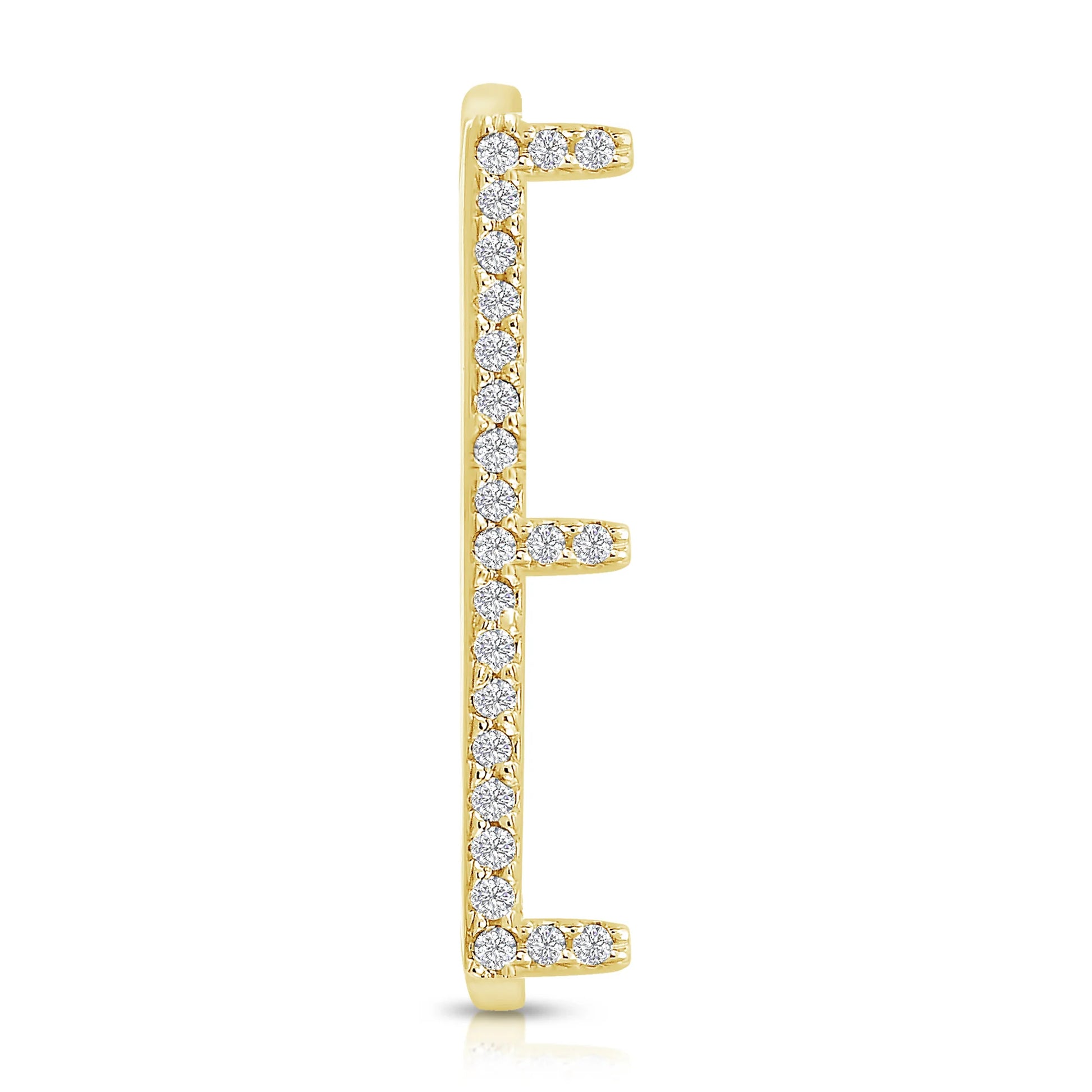 Signature 14K Yellow Gold & Diamond Letter Rings