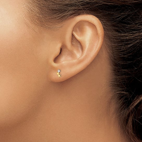 3-Star Post Earrings