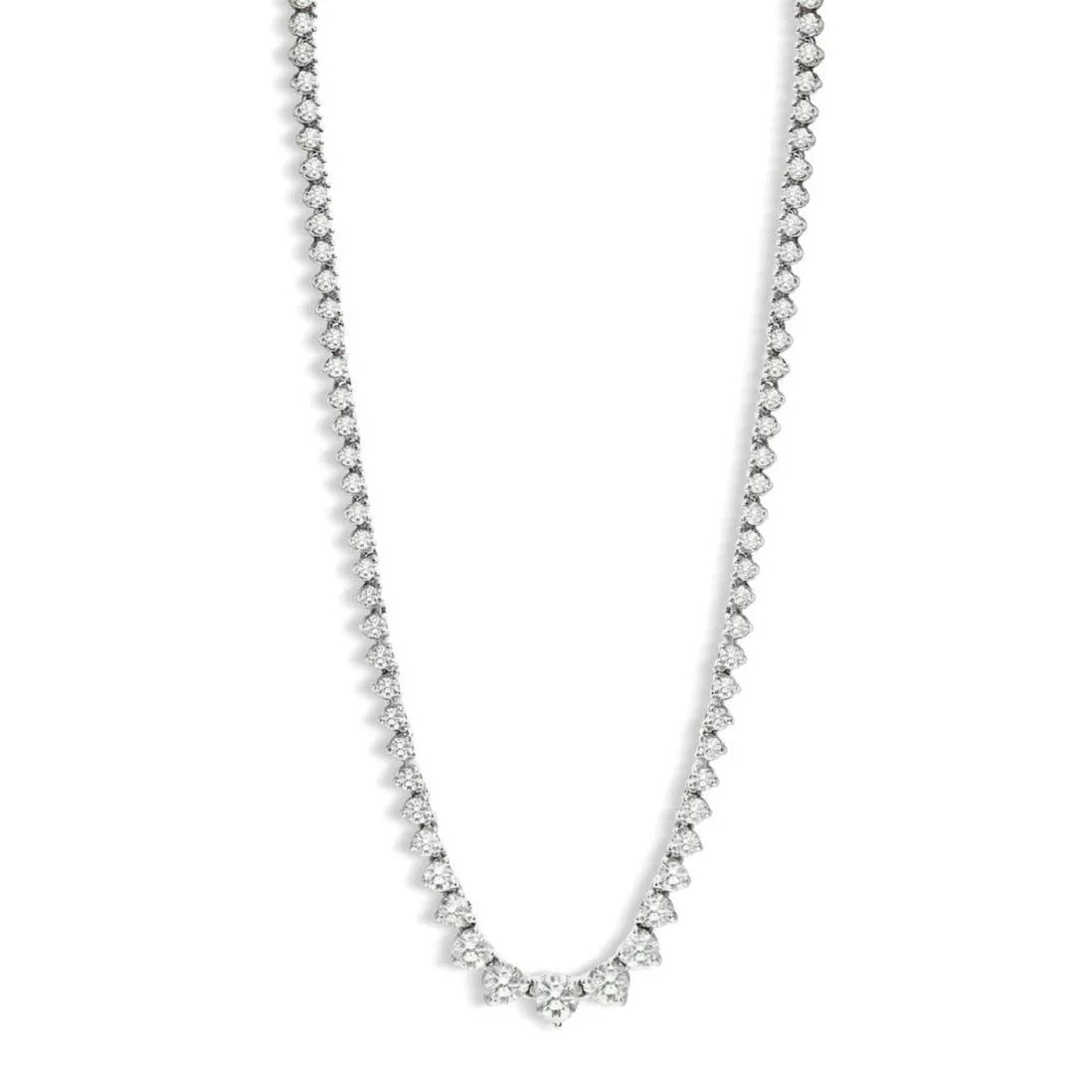 Graduated Diamond Tennis Necklace