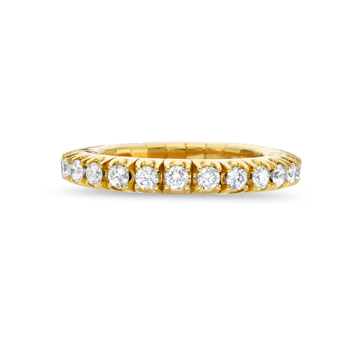 Gold Stretch Diamond Ring