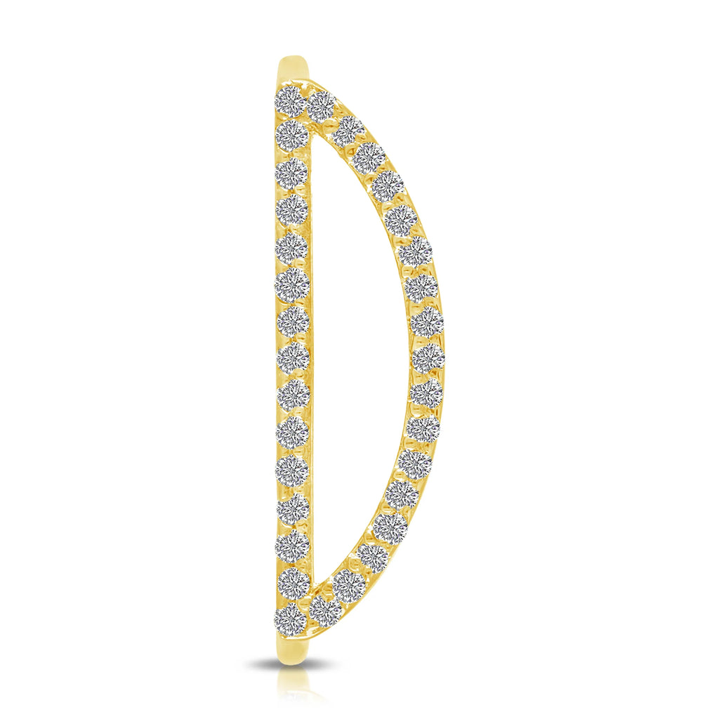 Signature 14K Yellow Gold & Diamond Letter Rings