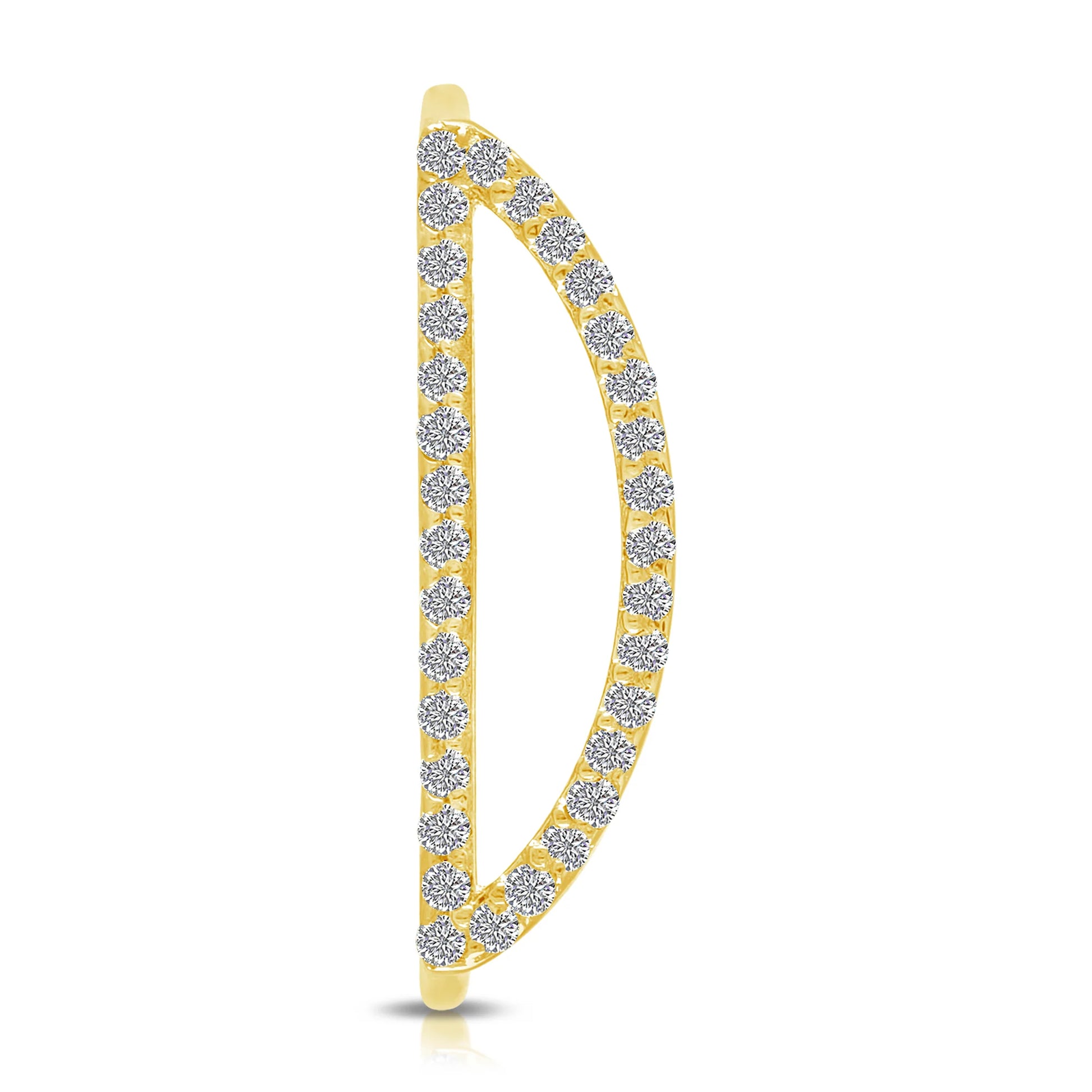 Signature 14K Yellow Gold & Diamond Letter Rings