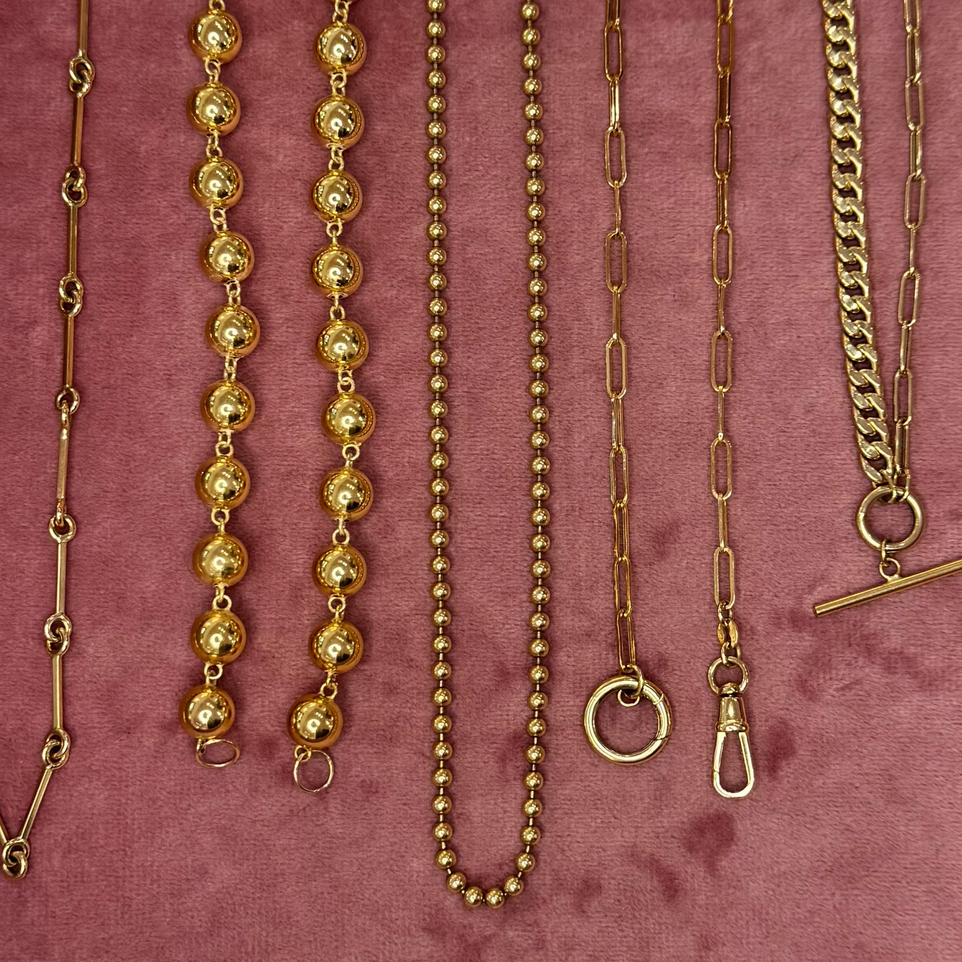 2.5mm Beaded Necklace 16"