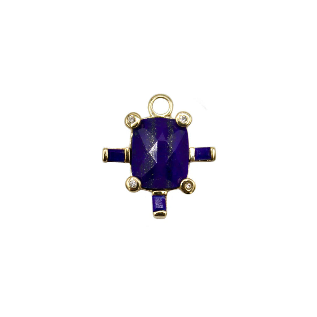 Juno Twilight Ocean Charm with Lapis