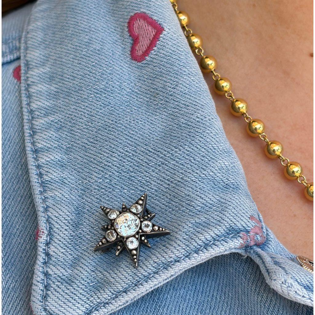 Art Deco Paste Star Pin