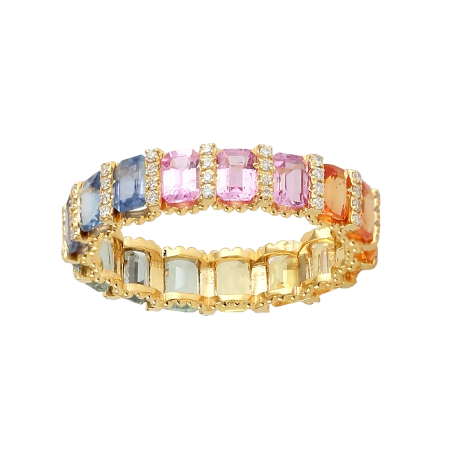 Rainbow Sapphire Ring