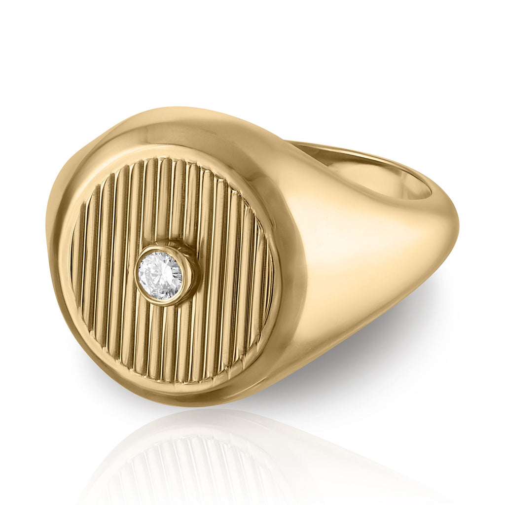 Deco Pinky Ring