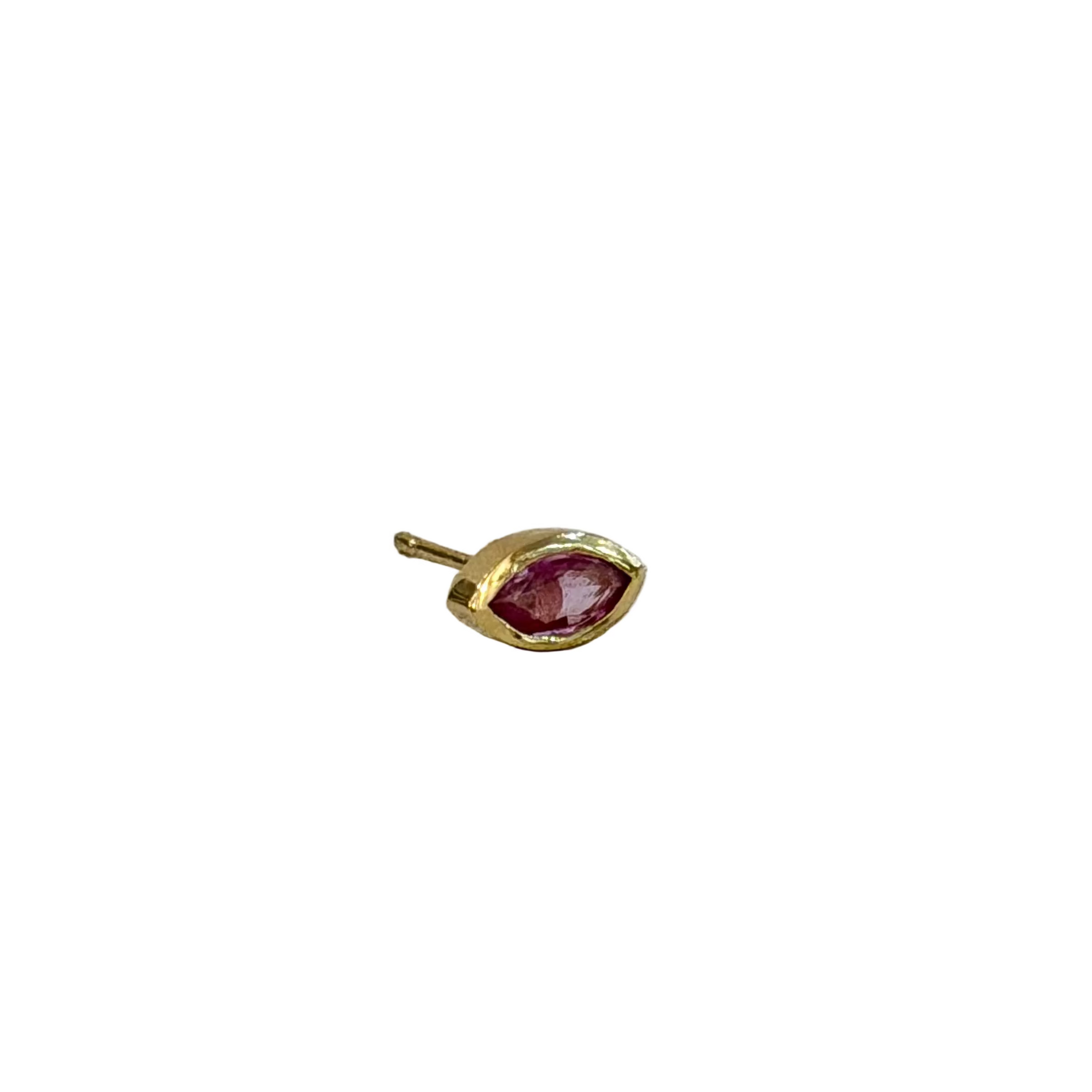 Pink Sapphire Eye Earring