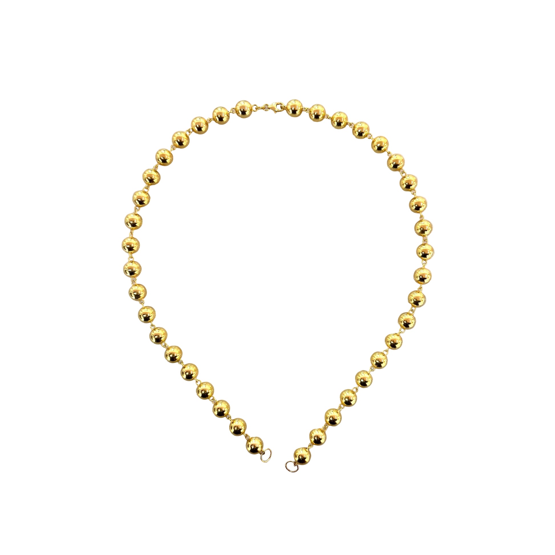 8mm Beaded Necklace 16"