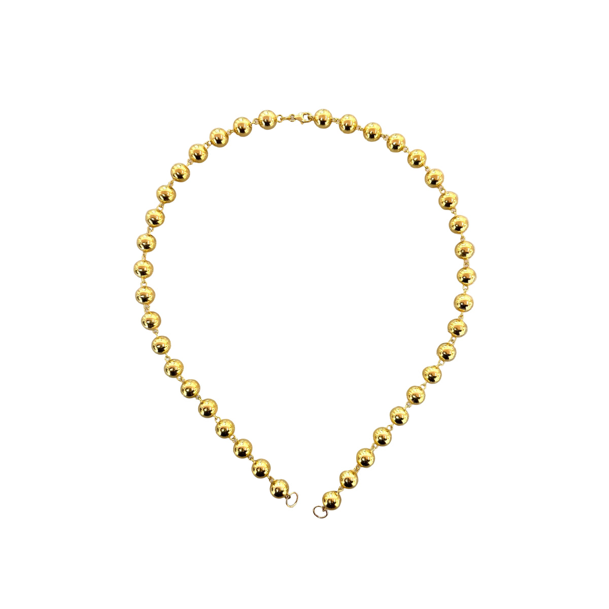 8mm Beaded Necklace 16"