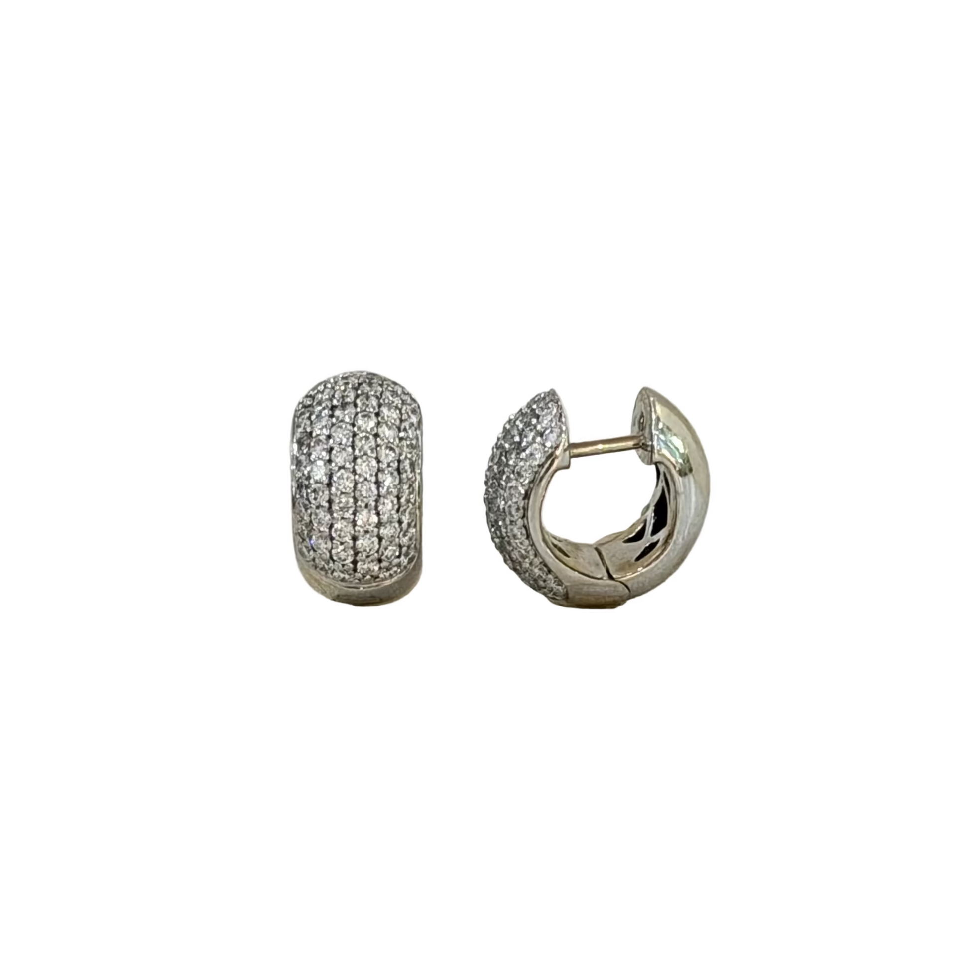 Diamond Huggie Earrings 1.22