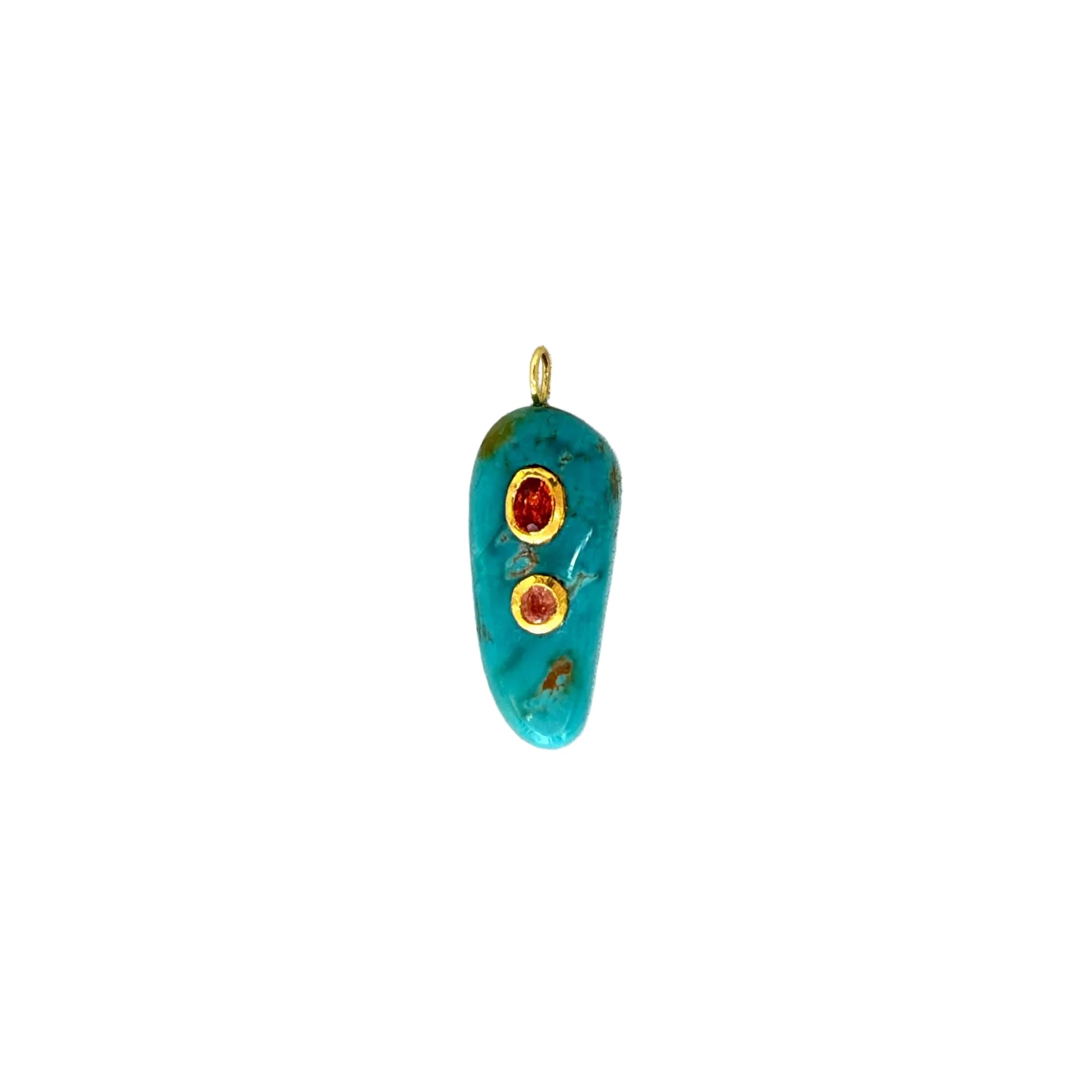 Turquoise Gemstone Pendant Large