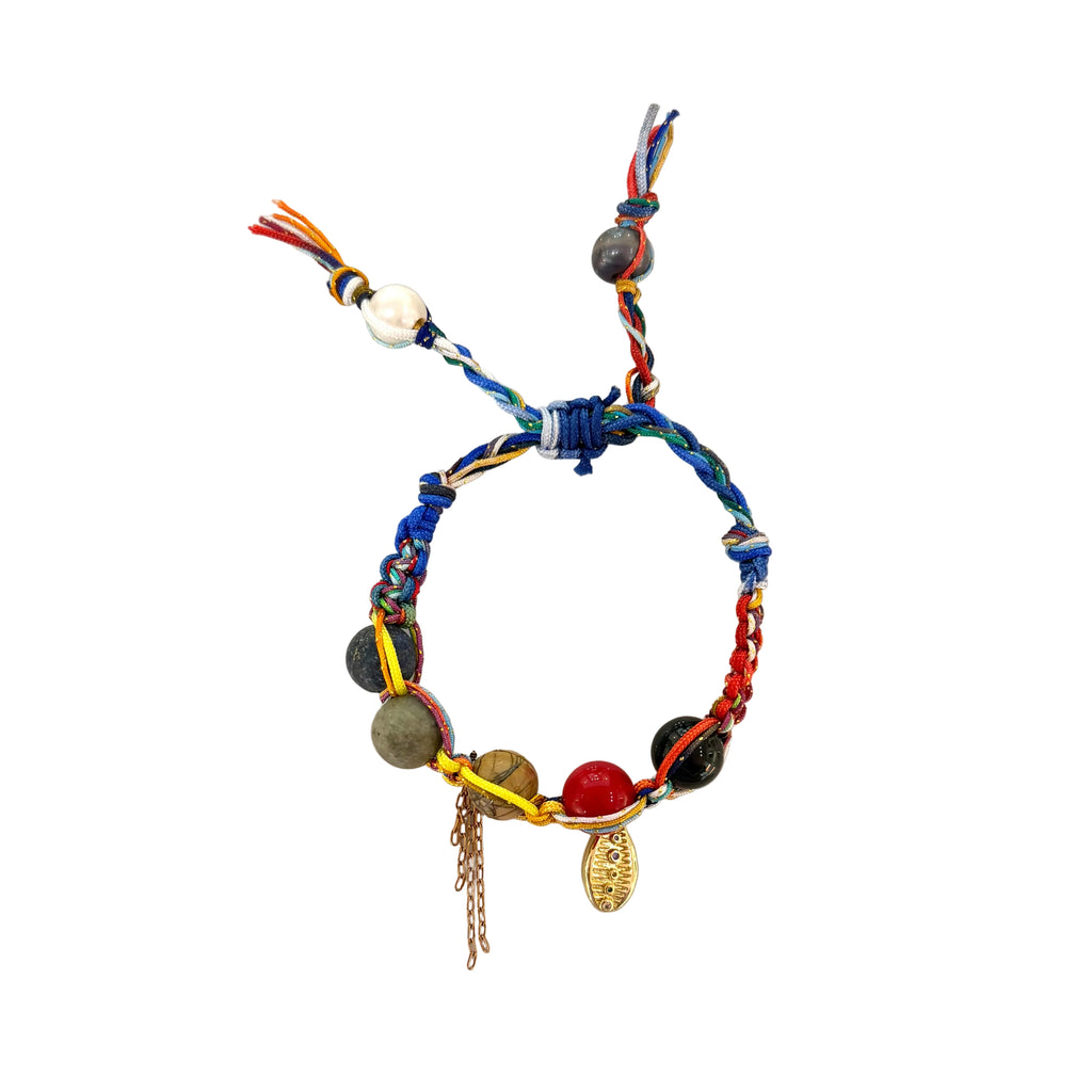 Rainbow Seashell Rocker Bracelet