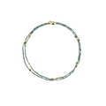 Larimar and Emerald Bead Necklace - JAJ