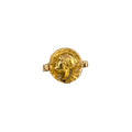 Gold Signet Pierrot Ring
