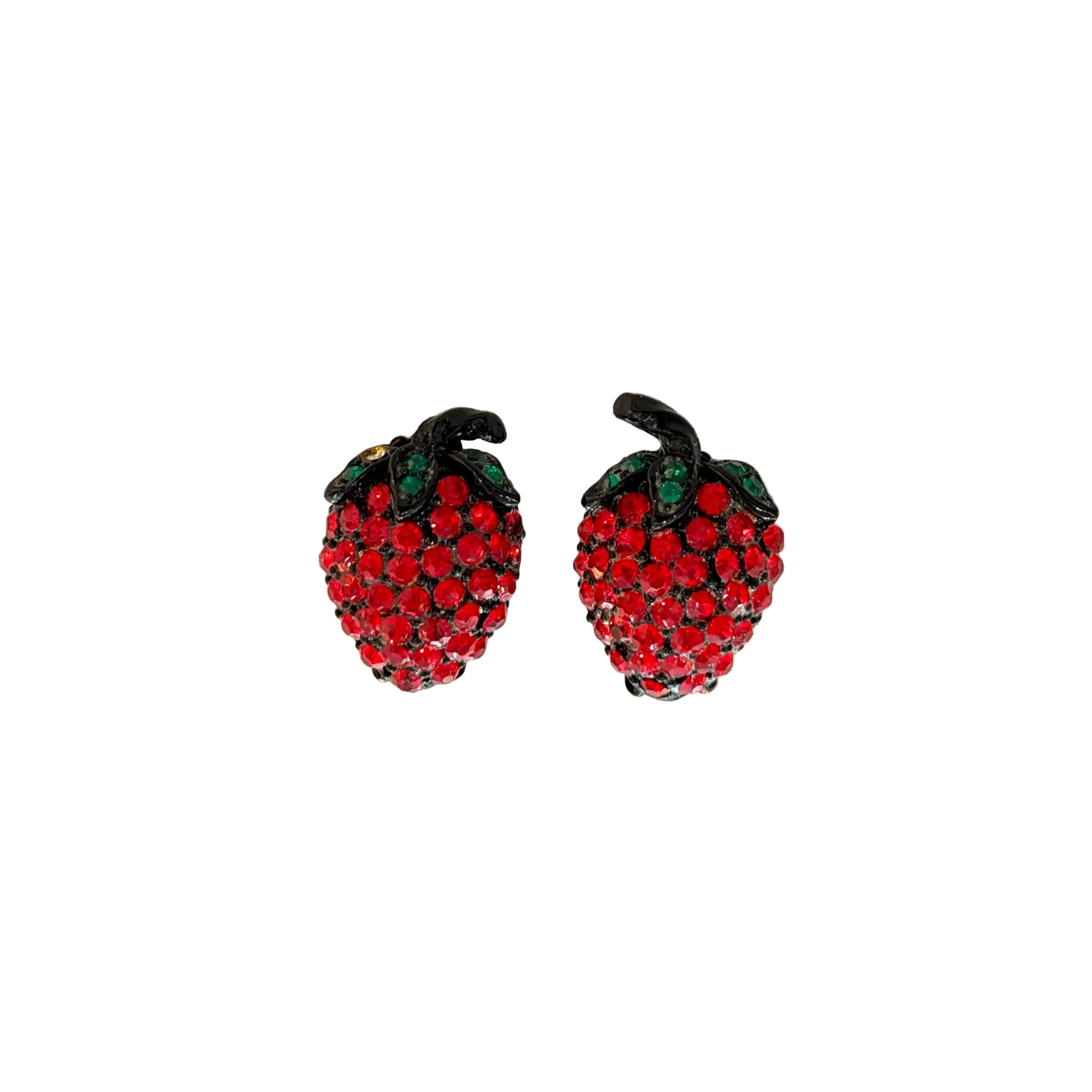 Weiss Strawberry Clip-On Earrings