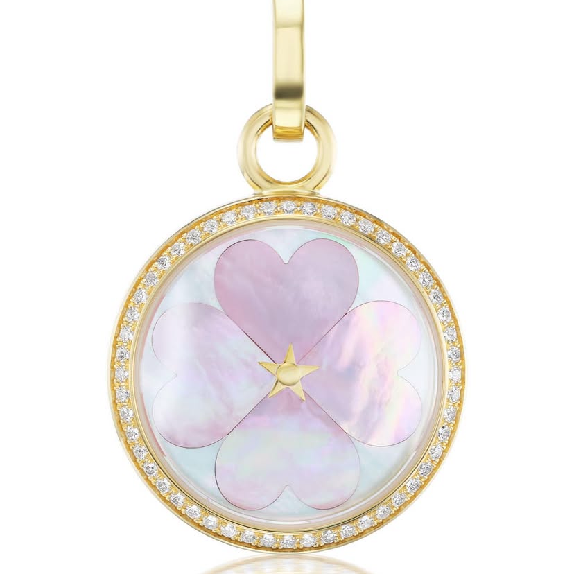 Pink Flower Carpe Diem Charm