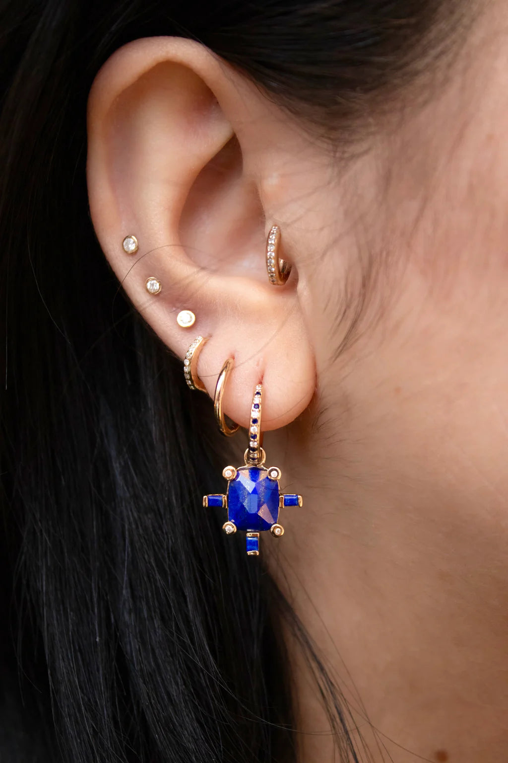 Juno Twilight Ocean Charm with Lapis