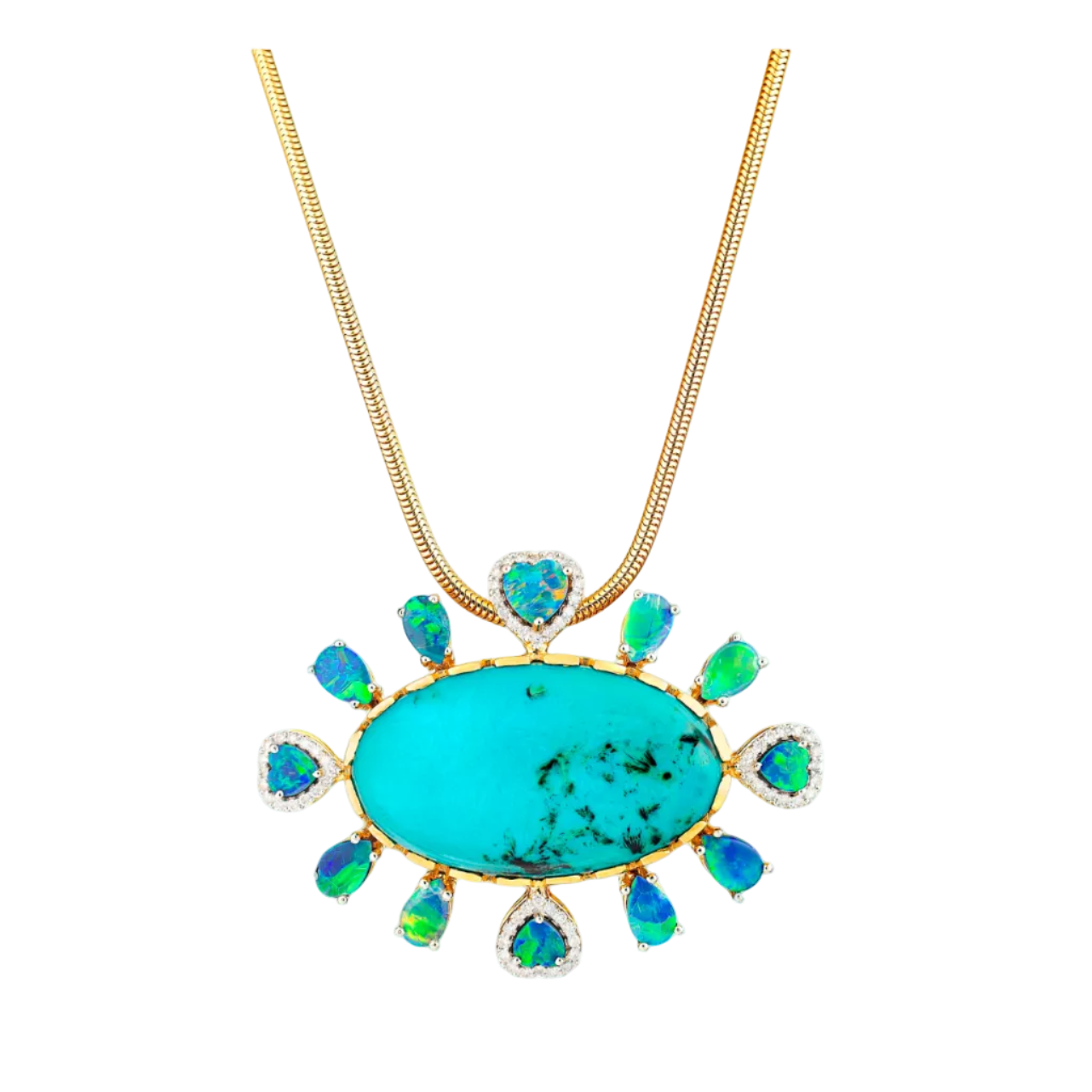 Gem Silica Pendant Necklace