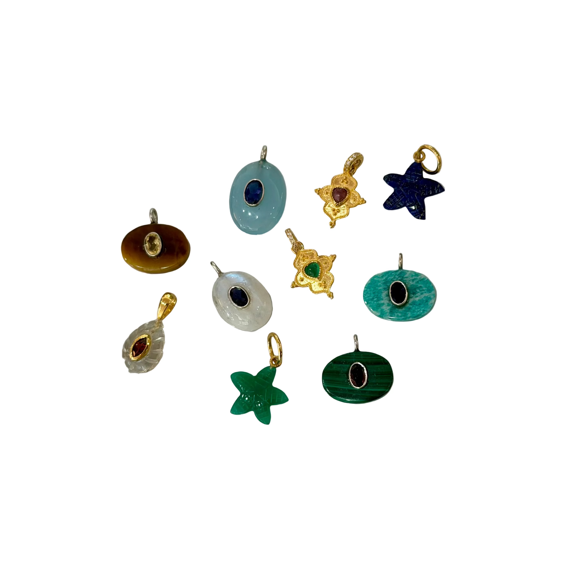 Assorted Charms with Crystal Eye