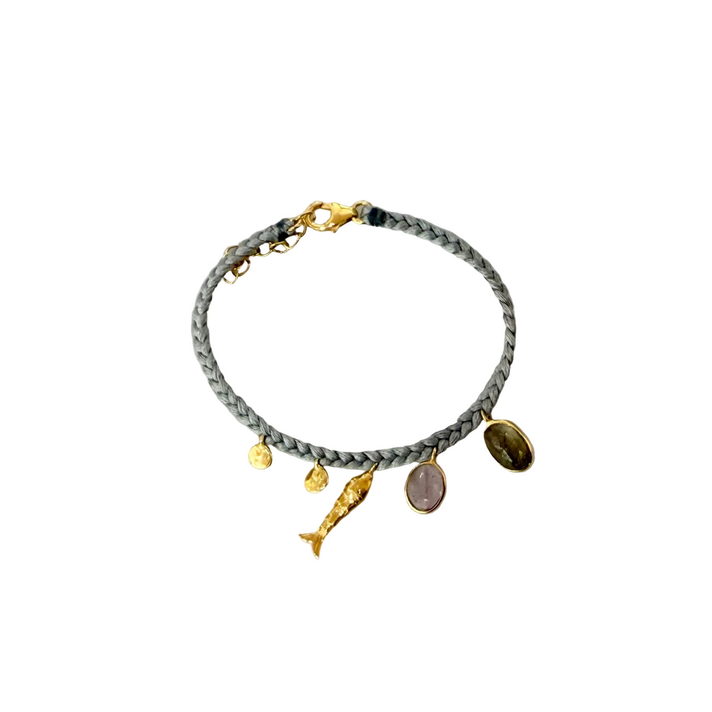 Fish Charm Macrame Bracelets