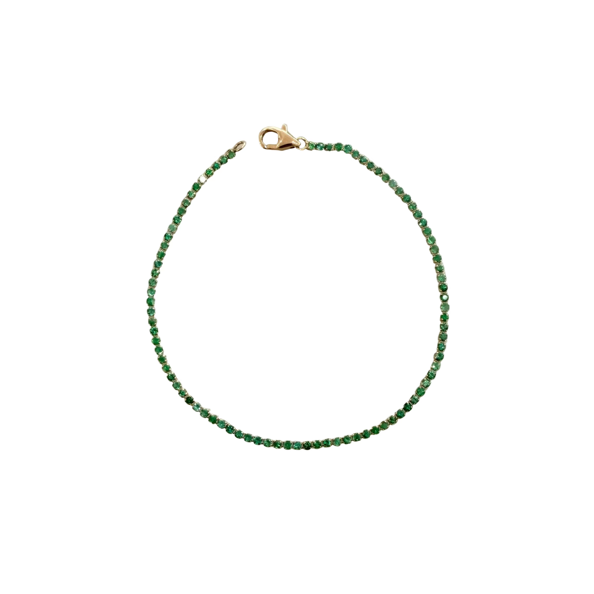 Emeralnd Micro Tennis Bracelet