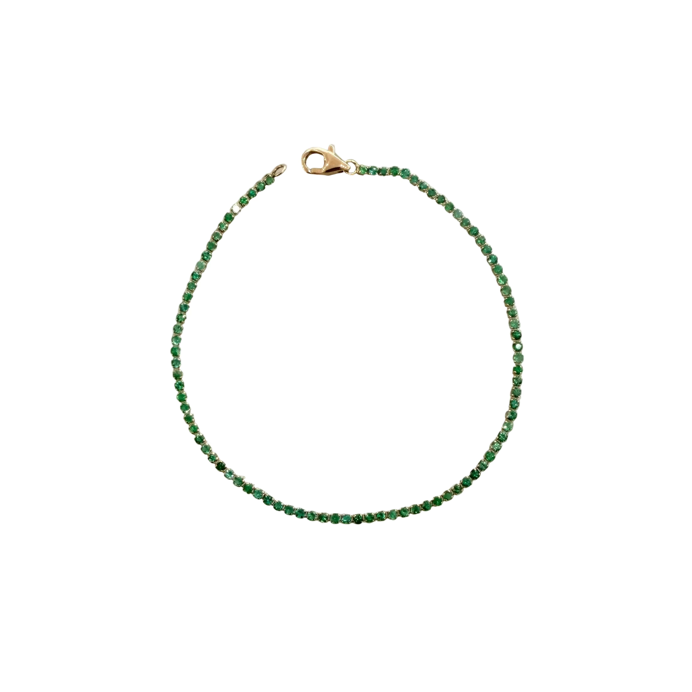 Emeralnd Micro Tennis Bracelet