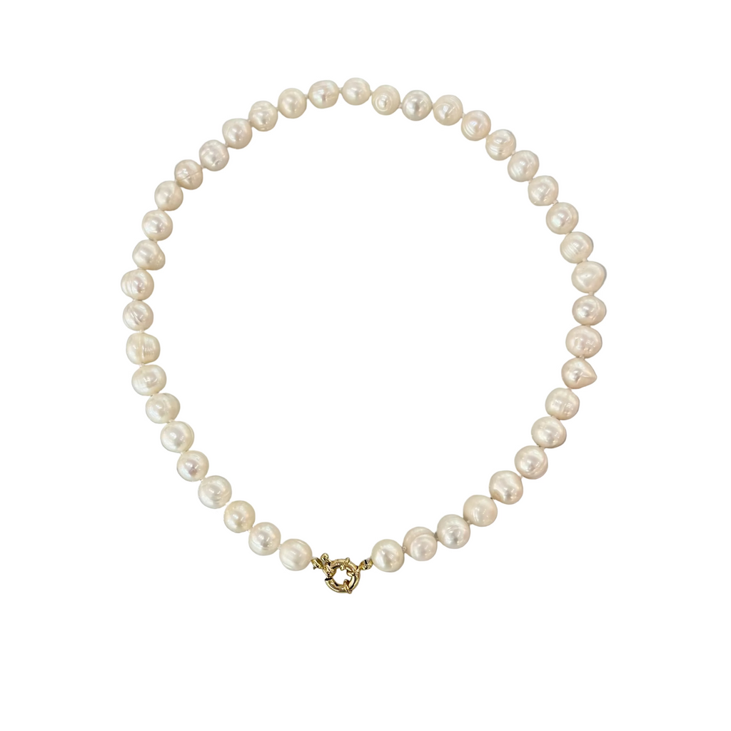 Potato Pearls with Charm Holder 18"