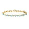 Isla Opal Tennis Bracelet - Gold