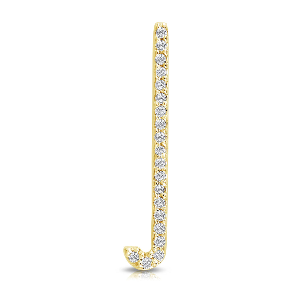 Signature 14K Yellow Gold & Diamond Letter Rings